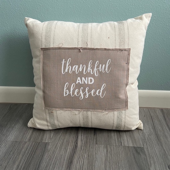Hobby Lobby Other - Thankful & Blessed Throw Pillow